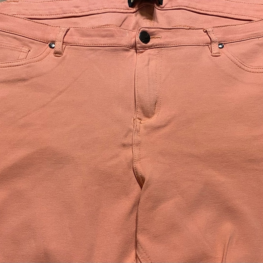 Peach Color Stretch Pants Size 2xl